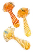 4" COLORFUL SPIRAL STRIPED GLASS PIPE