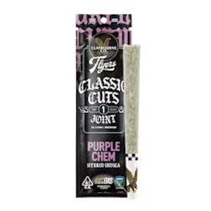 CLAYBOURNE CO. - [CLAYBOURNE] Frosted Flyers Joint - 1g - Purple Chem (H/I)