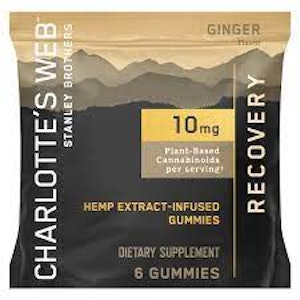 CHARLOTTE'S WEB - 10mg CBD Ginger Recovery 6pk