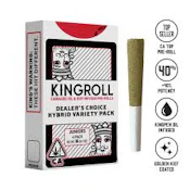 King Roll - 0.75g 4pk (3g) Infused Pre-Roll Pack - Hybrid Variety Pack #4