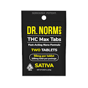 [Dr Norm's] THC Max 2ct Tablets - 100mg - Sativa