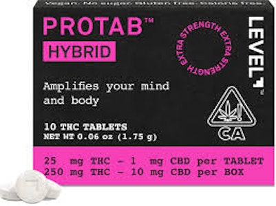 LEVEL - [LEVEL] Protab - 250mg - 25mg x 10ct - Hybrid (H)