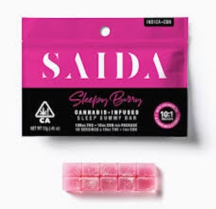 Saida - Saida - Gummy Bar - Sleepy Berry 2:1 THC:CBN - 100mg