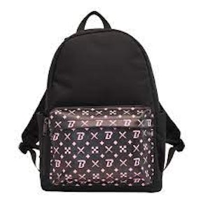 Blazy Susan Black & Pink Lettering Backpack