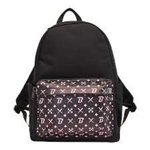 BLAZY SUSAN - Blazy Susan Black & Pink Lettering Backpack