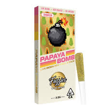 Fuzzies Live Resin 2.5g Preroll - Papaya Bomb