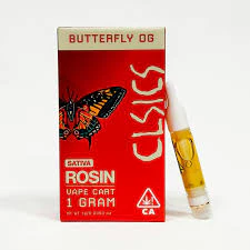 CLSICS - CLSICS Live Rosin Cartridge 1g Sativa Butterfly OG Main Image