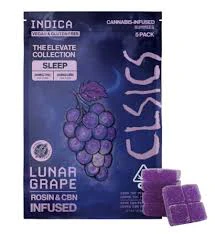 CLSICS - CLSICS Live Rosin Gummies Indica CBN/THC Lunar Grape 5pk Main Image