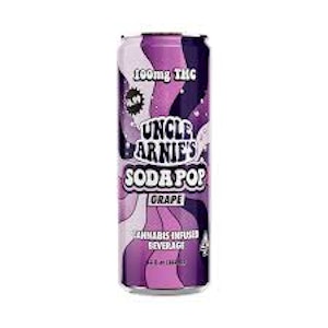 Uncle Arnies - Uncle Arnie's Beverage 12oz Grape Soda 100mg
