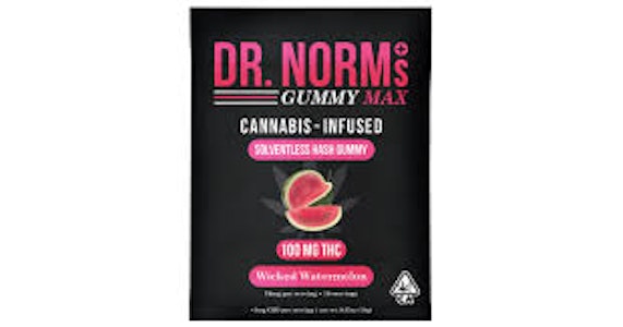 DR NORMS - [Dr Norm's] THC MAX Gummy - 100mg - Wicked Watermelon (I)