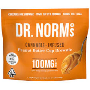 DR NORMS - [DR NORMS] Edible - 100MG - Peanut Butter Cup Brownie (H)