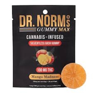 DR NORMS - [Dr Norm's] THC MAX Gummy - 100mg - Mango Madness
