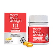 [CARE BY DESIGN] 1:1 CBD:THC SOFT GELS - 480:300MG - 30 COUNT