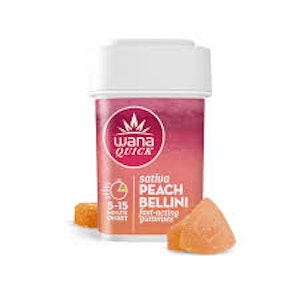 WANA - Wana Quick- Peach Bellini-10mg/10pk- Fast Acting Gummmies
