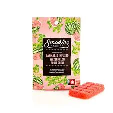 SMOKIEZ - Smokiez - Sour Watermelon Hybrid Sativa Scored Single Piece100mg Main Image