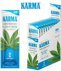 Karma Blazin Blue Hemp Wrap