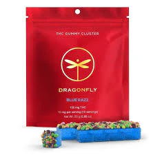 Dragonfly - Blue Razz Clusters - 100mg Gummies Main Image