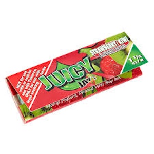 HOUSE WEED - Juicy Jay's - Strawberry kiwi Flavor 1 1/4 Rolling Papers