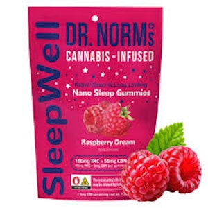 DR NORMS - [DR NORM'S] 2:1 THC:CBN Gummies- 100mg - Raspberry Dream (I)