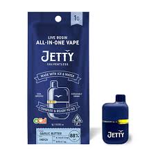 Jetty 1g Mini Tank Vape AIO OCal Solventless Garlic Butter (I)