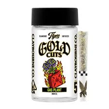 Claybourne Co. - [Claybourne] Gold Cuts Diamond Infused Pre-roll 5 Pack - 2.5g - Gas Plant  (I) Main Image