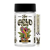 [Claybourne] Gold Cuts Diamond Infused Pre-roll 5 pack - 2.5g - Cobra Kush (I/H)