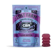 Lost Farm - Thorny Berry x OG Kush - CBN 10:10 Live Resin Infused Gummies 100mg 10pk Main Image
