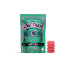 Lost Farm - Watermelon x Fatso - Live Rosin Infused Gummies 100mg 10pk Main Image
