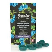 Smokiez-Sour Blue Raspberry-Gummies-200mg-Indica