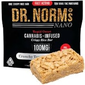[DR. NORM'S] RAPID ONSET CRISPY RICE BAR - 100MG - CRUNCHY TOASTED CINNAMON