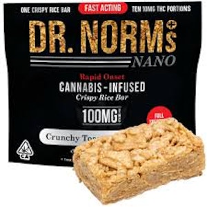 DR NORMS - [DR. NORM'S] Crispy Rice Bar (Rapid Onset) - 100mg - Toasted Cinnamon (H)