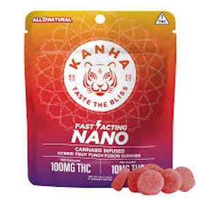 Kanha - [Kanha] Nano Gummies - 100mg - Fruit Punch Fusion (H)