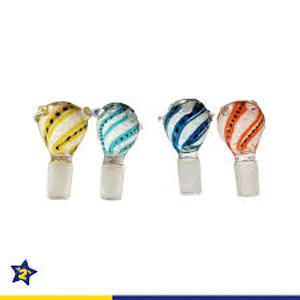 Clix2Buy - Glass - Assorted Different Color Twisted Bowls