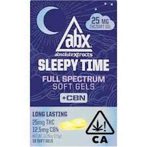 ABSOLUTE EXTRACTS - [ABX] SLEEPY TIME SOFT GELS - 250MG - 25MG X 10CT (I)