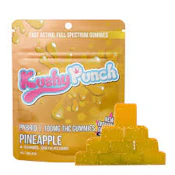 Kushy Punch | Fast Acting Full Spectrum Gummies 10ct | Pineapple | 100mg