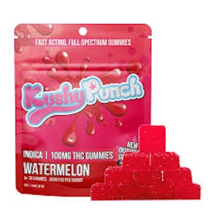 Kushy Punch - Kushy Punch | Fast Acting Full Spectrum Gummies 10ct | Watermelon | 100mg