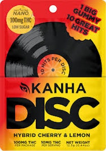 KANHA - KANHA | Nano Disc Gummy (1ct) | Hybrid Cherry & Lemon | 100mg