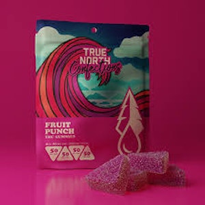 True North - Fruit Punch 4x50mg THC Vegan Gummies