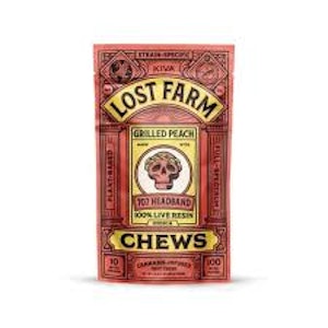 LOST FARM - Lost Farm | Live Resin Fruit Chews (10ct) | Grilled Peach | 100 mg