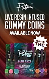 PLATINUM VAPE - Platinum Vape - 100mg Live Resin Gummy - Orange Twist - Sativa