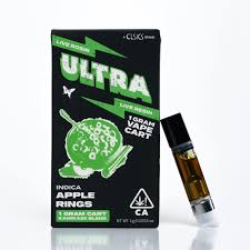 CLSICS - Ultra Live Rosin and Live Resin Cartridge 1g Indica Apple Rings