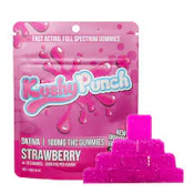 Kushy Punch | Fast Acting Full Spectrum Gummies 10ct | Strawberry | 100mg
