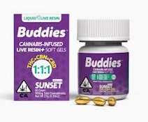 Buddies- Live Resin 1:1:1, 60ct softgel caps