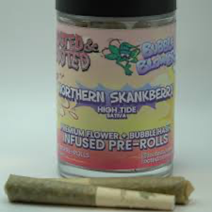 ROOTED & ZOOTED - Rooted & Zooted - Northern Skankberry 0.5G Bubble Hash Infused Pre-Roll (5 Pack)