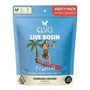 CLSICS - CLSICS - Live Rosin Gummies Tropical 20 pack