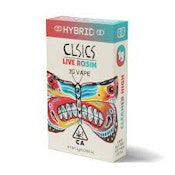 CLSICS Live Rosin Cartridge 1g Hybrid Rainbow Beltz