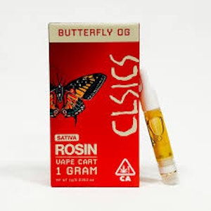 CLSICS - CLSICS Live Rosin Cart 1g Butterfly OG