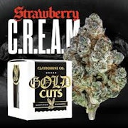 Claybourne - Flower - Gold Cuts - Strawberry CREAM - 3.5G