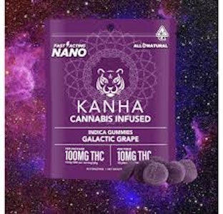 KANHA - KANHA NANO | Gummies (10 ct) | Indica Galactic Grape | 100mg