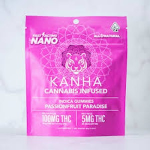 KANHA - KANHA | Gummies (10 ct) | Indica Passionfruit Paradise | 100mg